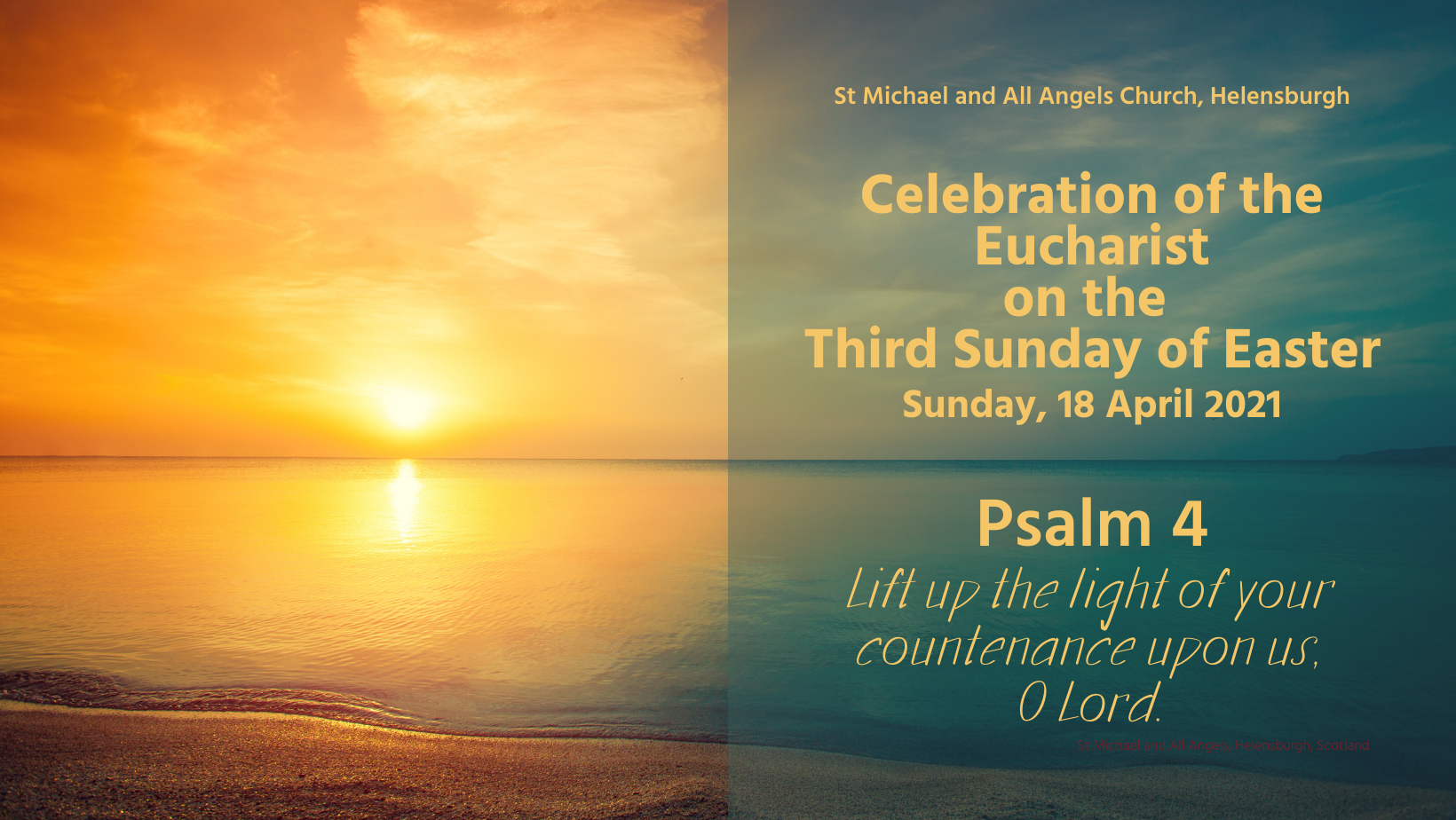 [WATCH] Celebration of the Eucharist on the Third Sunday of Easter, 18 April 2021